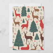 Lelijke trui feest uitnodiging Whimsical Deer (Achterkant)