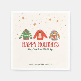 Lelijke trui, feestelijke servetten