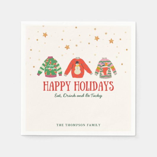 Lelijke trui, feestelijke servetten (Voorkant)