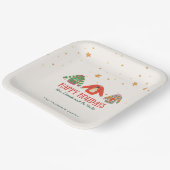 Lelijke trui, feestelijke servetten papieren bordje (Gebogen)