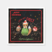 Lelijke trui Fox & Uil vakantie Servet (Voorkant)