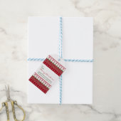 Lelijke trui Gebreide Hygge Angels Harten Kerstmis Cadeaulabel (Met Touw)