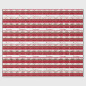 Lelijke trui Gebreide Hygge Angels Harten Kerstmis Cadeaupapier (Vlak)