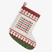 Lelijke trui Gebreide Hygge Angels Harten Kerstmis Grote Kerstsok (Voorkant (Hangend))