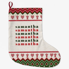 Lelijke trui Gebreide Hygge Angels Harten Kerstmis Grote Kerstsok