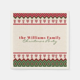 Lelijke trui Gebreide Hygge Angels Harten Kerstmis Servet