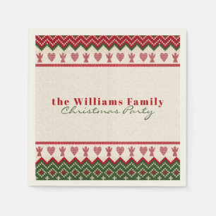 Lelijke trui Gebreide Hygge Angels Harten Kerstmis Servet