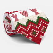 Lelijke trui Gebreide Hygge Angels Harten Kerstmis Stropdas (Opgerold)