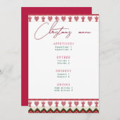 Lelijke trui Gebreide Hygge engelen harten Kerstmi Menu (Voorkant / Achterkant)