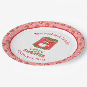 Lelijke trui Grappig Rendier Kerstfeest Papieren Bordje (Gekanteld)