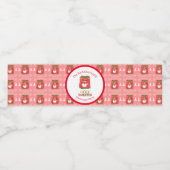 Lelijke trui Grappig Rendier Kerstfeest Waterfles Etiket (Enkel label)