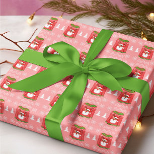 Lelijke trui Grappig Rendier Kerstpatroon Cadeaupapier