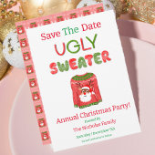 Lelijke trui Grappige rendieren Kerstfeest Save The Date