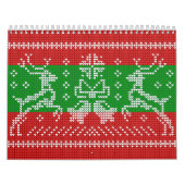 Lelijke trui jingle bells Xmas rendieren haakwerk Kalender (Hoes)