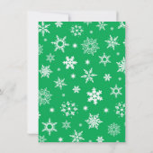 Lelijke trui kerst feest krijt uitnodiging (Achterkant)