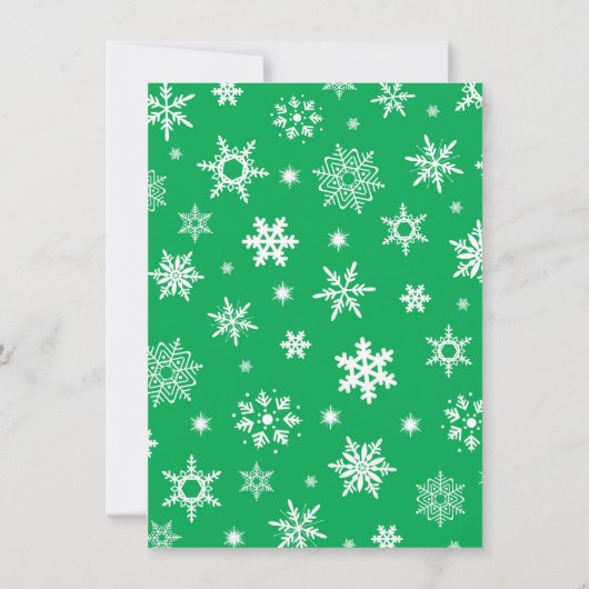 Lelijke trui kerst feest krijt uitnodiging (Achterkant)