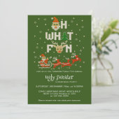 Lelijke trui kerst feestdag G Oh wat leuk Kaart (Staand voorkant)