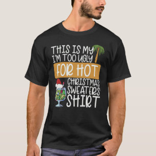 Lelijke trui kerst in juli zomer Santa Gra T-shirt