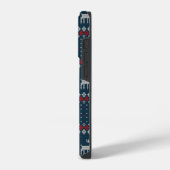 Lelijke trui Kerst nep breipatroon vakantiedagen iPhone Hoesje (Linkerkant)