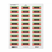 Lelijke trui kerst retour adres labels (Full Sheet)