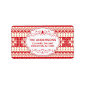 Lelijke trui kerst vakantie Adresetiketten Etiket (Voorkant)