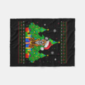 Lelijke Trui Kerstboom Kerstman Hoed Afrikaanse Wi Fleece Deken (Voorkant (Horizontaal))