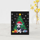 Lelijke Trui Kerstboom Lights Rat Terrier Hond Kaart (Gele Bloem)