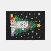 Lelijke Trui Kerstboom Lights Samoyed Dog San Fleece Deken (Voorkant (Horizontaal))