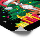 Lelijke Trui Kerstboom Lights Whippet Dog San Poster (Hoek)