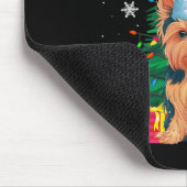 Lelijke Trui Kerstboom Lights Yorkie Dog Sant Muismat (Hoek)