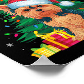 Lelijke Trui Kerstboom Lights Yorkie Dog Sant Poster (Hoek)