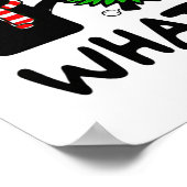 Lelijke trui Kerstboom Naughty Black Cat Wat Poster (Hoek)