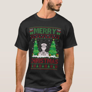 Lelijke trui Kerstboom Verlichting Captain Ugly T-shirt