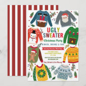 Lelijke trui Kerstfeest Feestelijke jumpers Kaart (Voorkant / Achterkant)