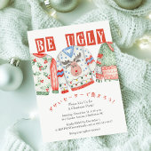 Lelijke trui kerstfeest grillige rendier kaart