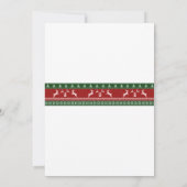 Lelijke trui Kerstfeest jaarlijkse kantoor Kaart (Achterkant)