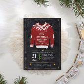 Lelijke trui kerstfeest moderne feestdag kaart