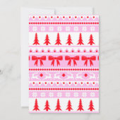 Lelijke trui kerstfeest rendier en Holly Kaart (Achterkant)