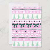 Lelijke trui kerstfeest rendier en Holly Kaart (Achterkant)