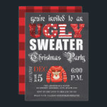 Lelijke Trui Kerstfeest schoolbord rood Kaart<br><div class="desc">Ugly Sweater Christmas Party Krijtbord Rood Uitnodiging ontwerp. Meer soortgelijke producten zijn te vinden in Christmas Party Invitations. Mocht u vragen hebben,  neem dan gerust contact met mij op.</div>