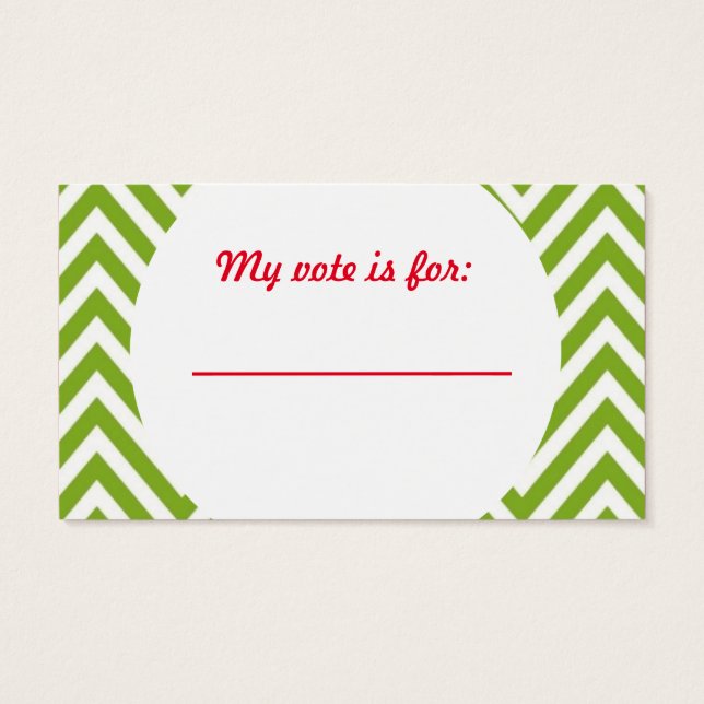 Lelijke trui kerstfeest stembiljet visitekaartje (Achterkant)