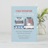 Lelijke trui Kerstfeest uitnodiging (Staand voorkant)