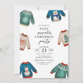 Lelijke trui kerstfeest uitnodiging (Voorkant)