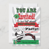 Lelijke trui kerstfeest uitnodigingen (Achterkant)