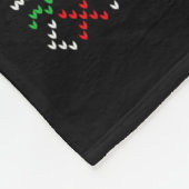 Lelijke trui Kerstmis Bobtail hond kerstman hoed P Fleece Deken (Hoek)