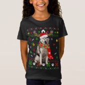 Lelijke trui Kerstmis Siberische Husky Hond Puppy  T-shirt (Voorkant)