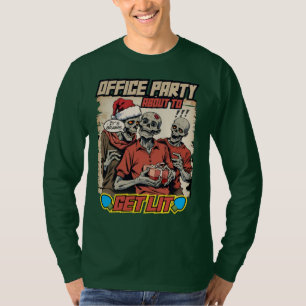Lelijke trui Kerstmis zombies hersenen stripboek T-shirt