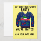 LELIJKE TRUI KERSTPARTY UITNODIGINGEN (Voorkant / Achterkant)