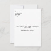 Lelijke trui kerstvakantie feest uitnodiging (Achterkant)