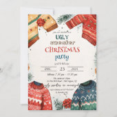 Lelijke trui Kleurrijk Kerstfeest Kaart (Voorkant)